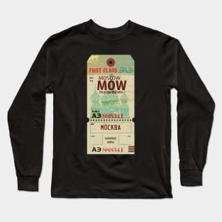 Mocow Russia luggage tag Long Sleeve T-Shirt